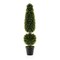 Faux Topiary Tree with Natural Vine, Metal Base and UV Resistant Leaves